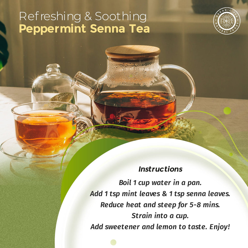 Digestive Health Trio 10.59 oz (300 gm) | Includes Mint Leaf Whole, Lemongrass Fine Cut & Senna Herbal Tea Leaf Whole | Perfect for Hot/Iced Tea, Mocktails | Promotes Inner Wellness | 3 PACK of 3.53 oz